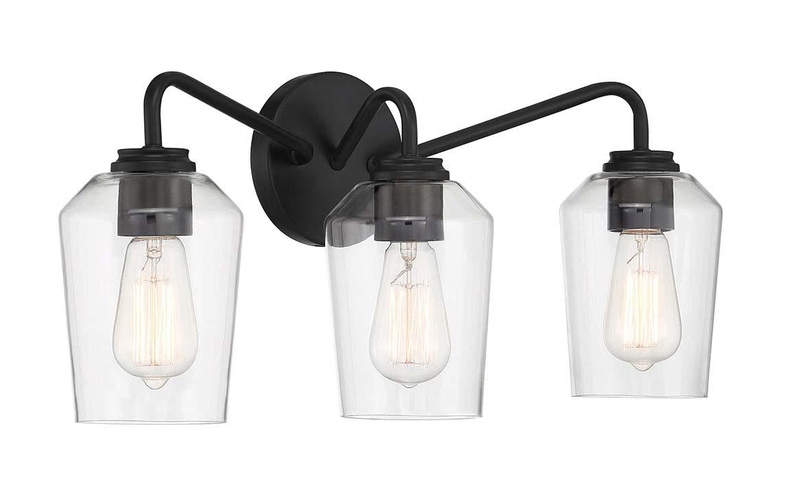 Shayna Vanity 3 Light Flat Black