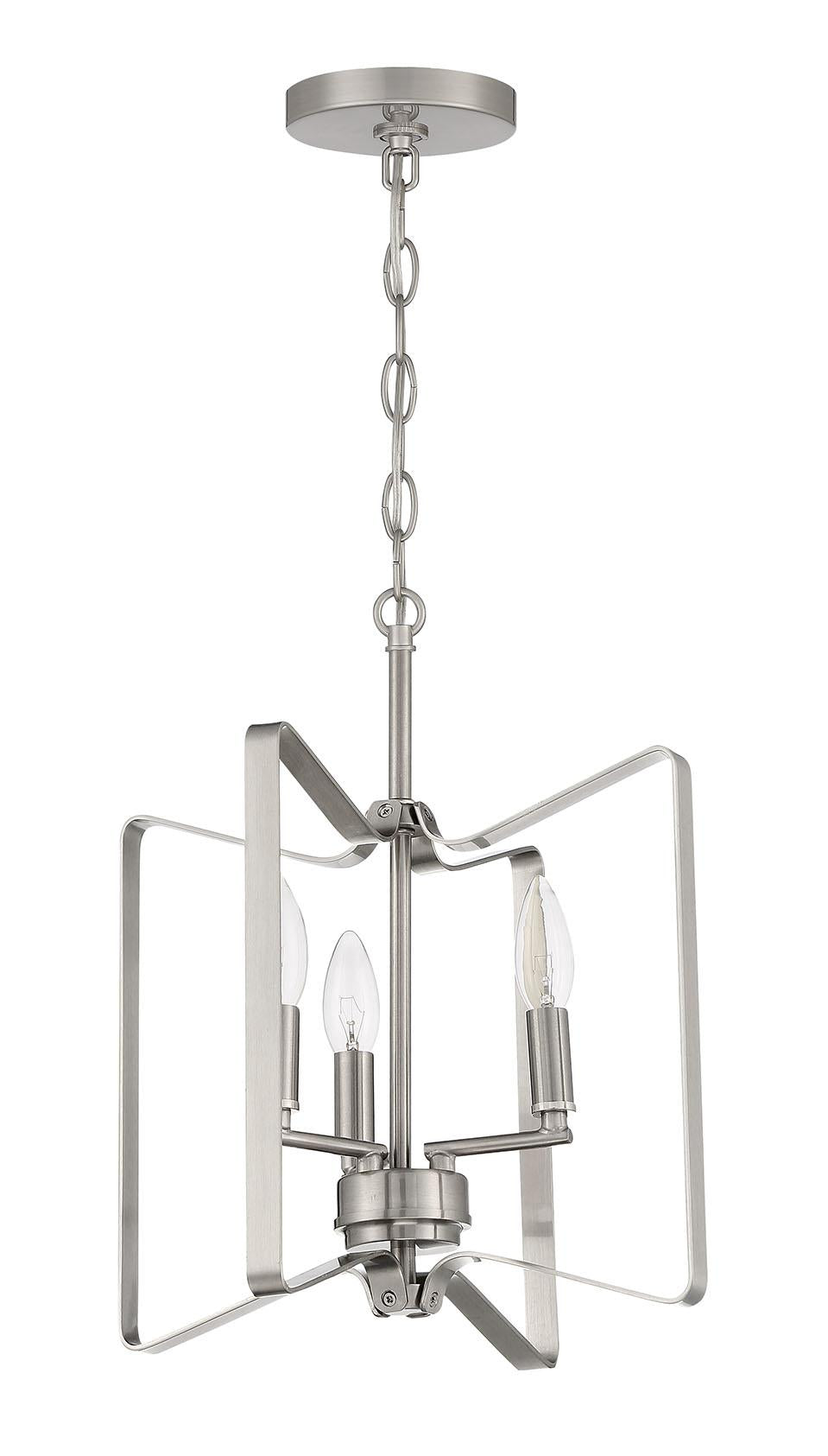 Shayna Convertible Semi Flush 3 Light, Brushed Polished Nickel