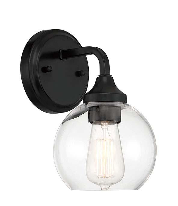 Glenda Wall Sconce 1 Light Flat Black