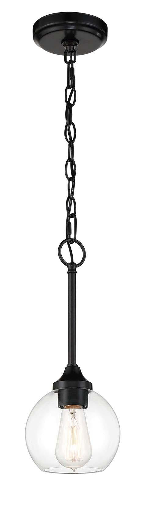 Glenda Mini Pendant 1 Light Flat Black