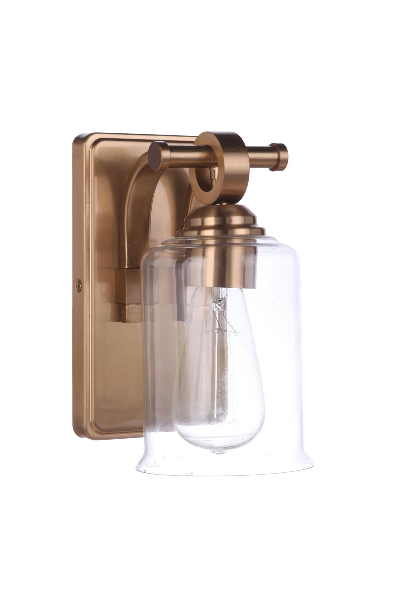 Romero Wall Sconce 1 Light Satin Brass