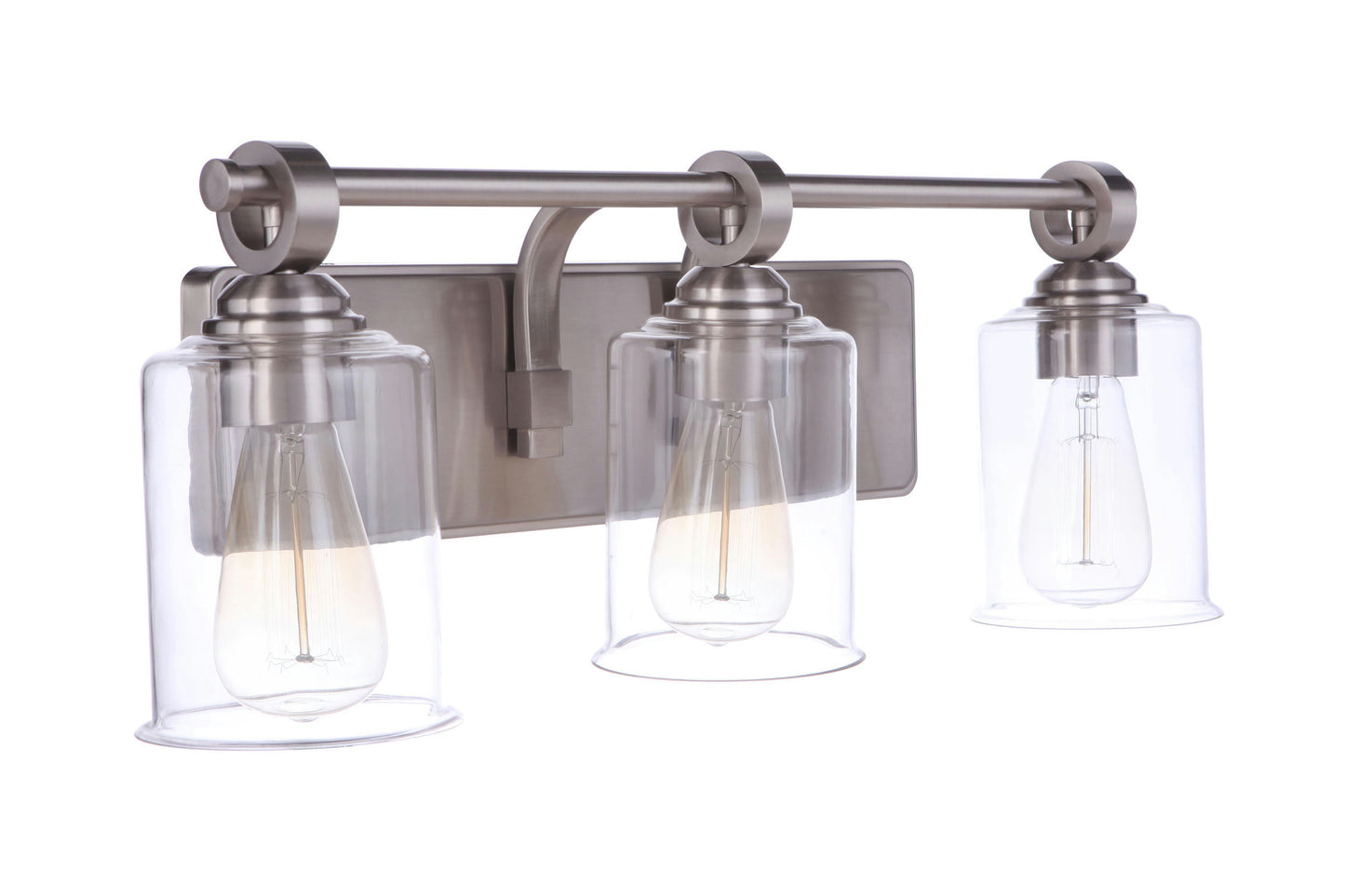 Romero Vanity 3 Light, Brushed Polished Nickel