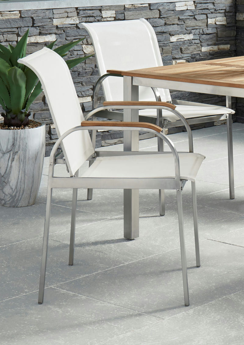 Aruba Outdoor Chair Pair by homestyles, Off-White