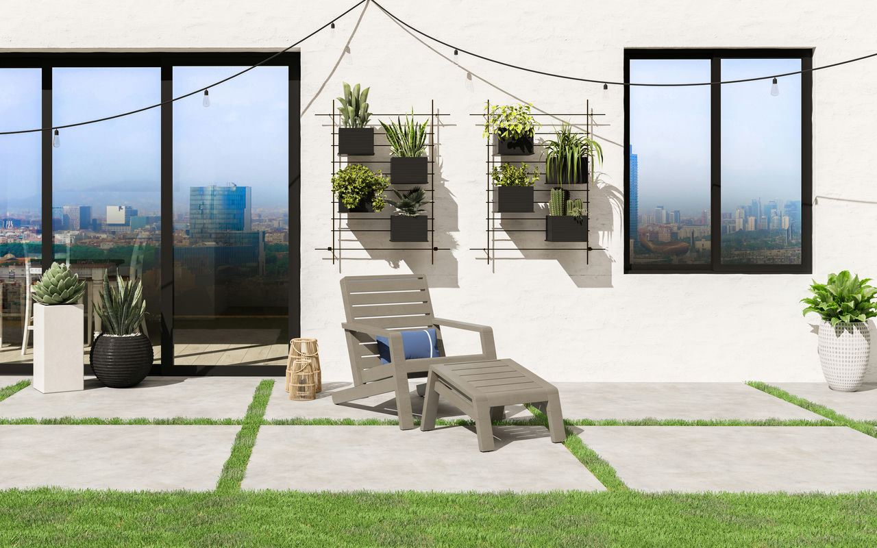 Sustain Outdoor Lounge Chair with Ottoman by homestyles
