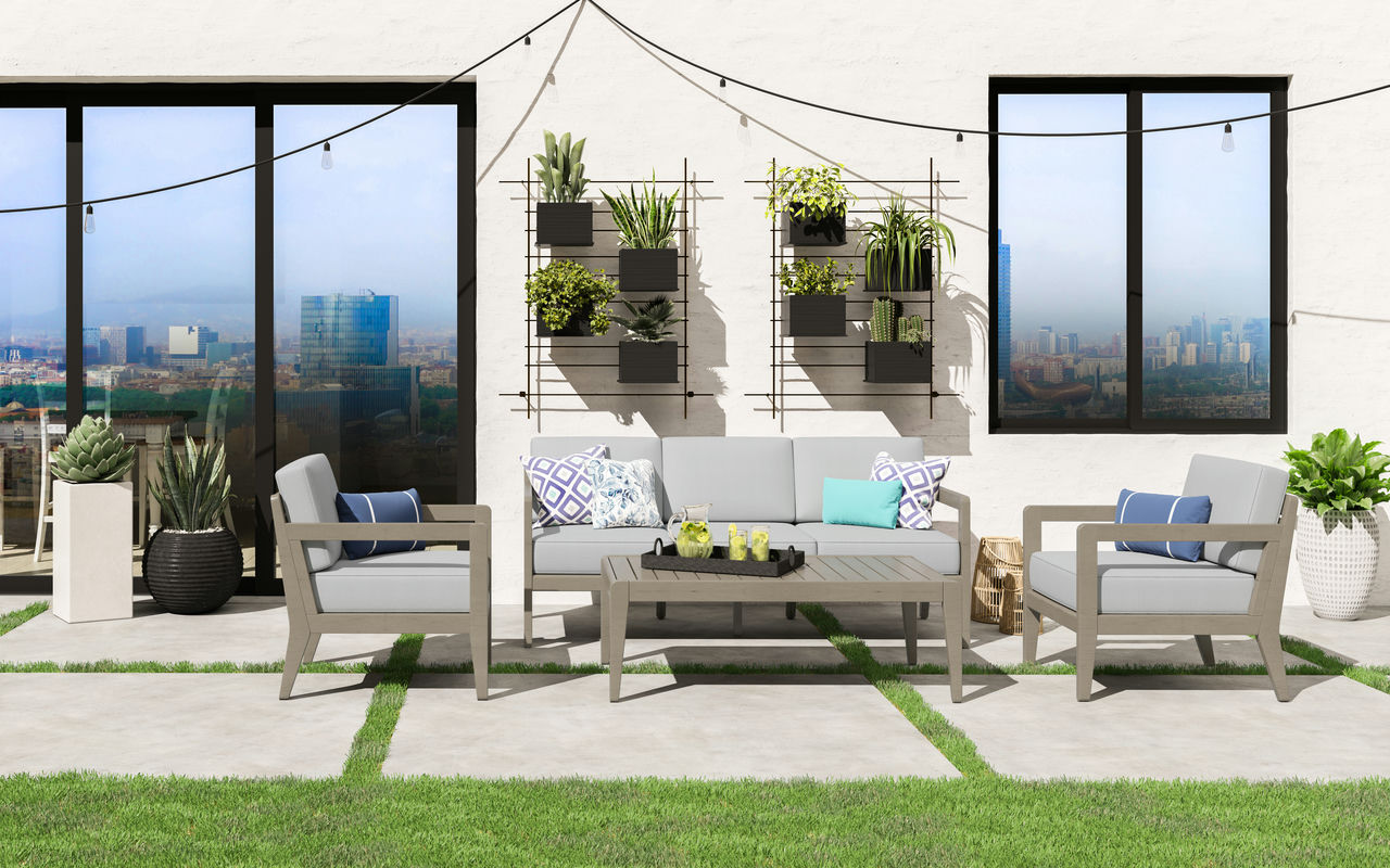 Sustain Outdoor Sofa 4-Piece Set by homestyles