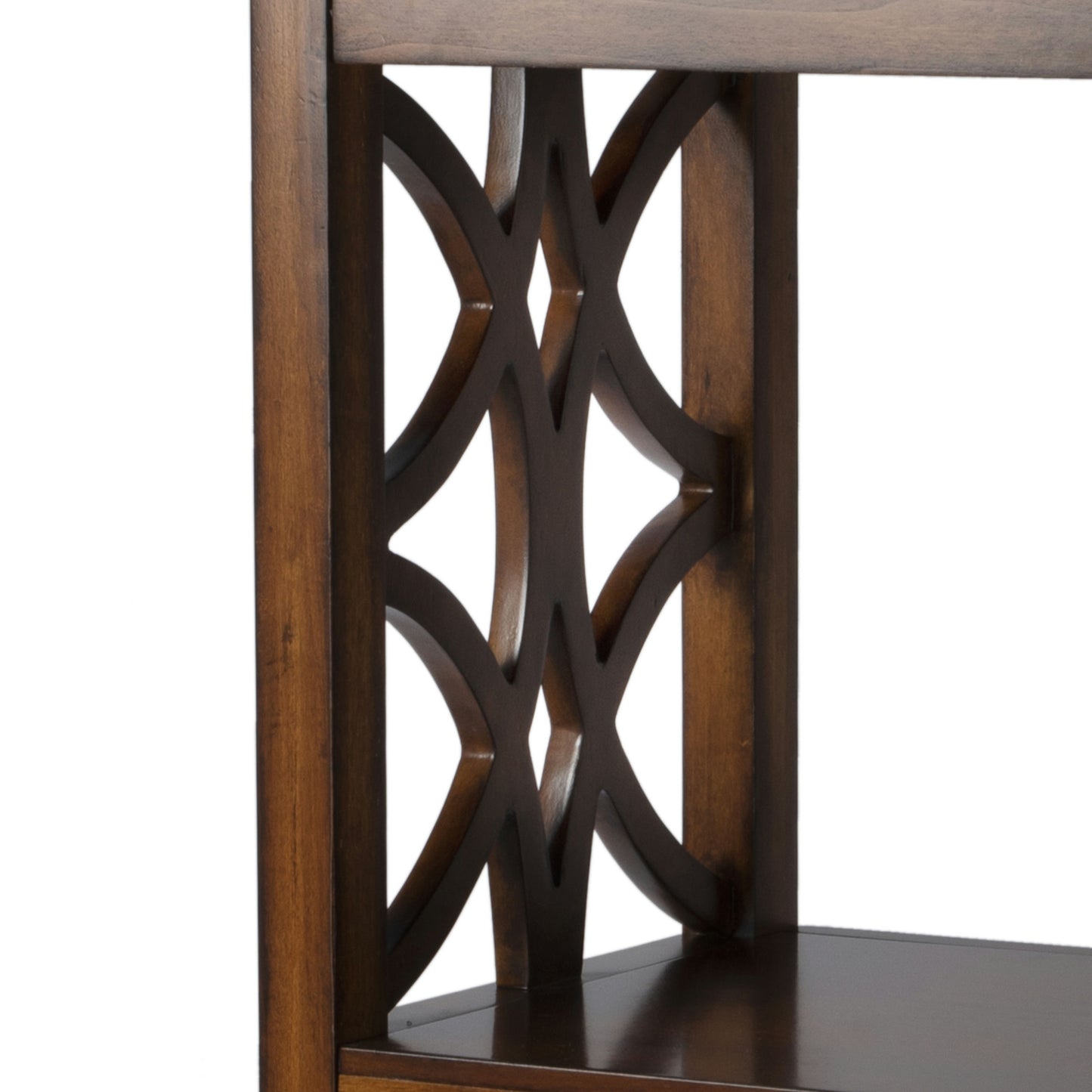 Butler Specialty Company, Lorena 30"W 3- Tier Etagere with Storage Drawer, Brown