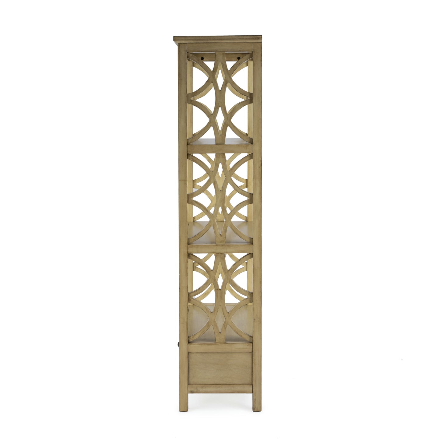 Butler Specialty Company, Lorena 30"W 3- Tier Etagere with Storage Drawer, Beige