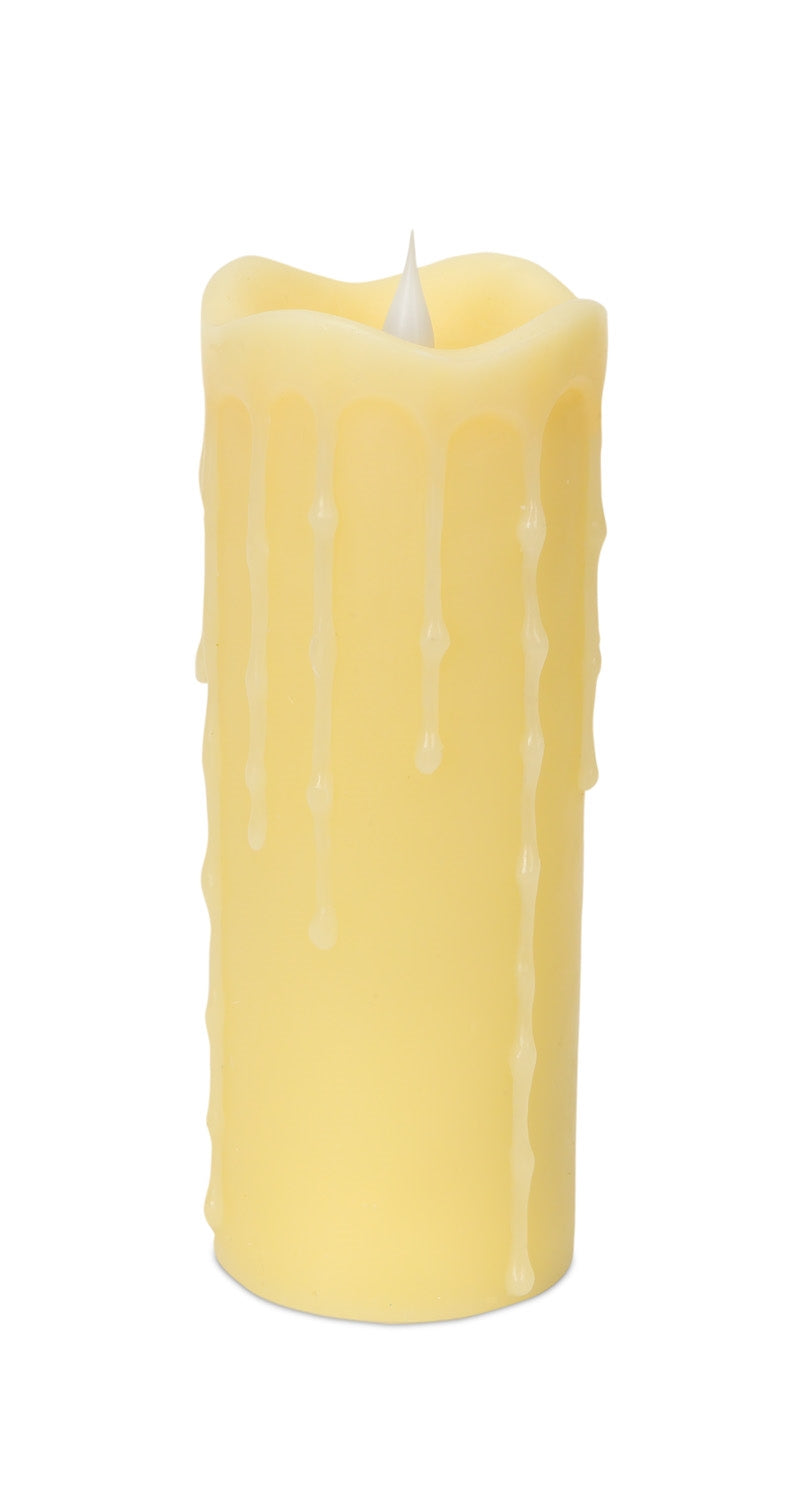 Simplux Led Dripping Candle W/Moving Flame (Set Of 2) 3"D x 7"H