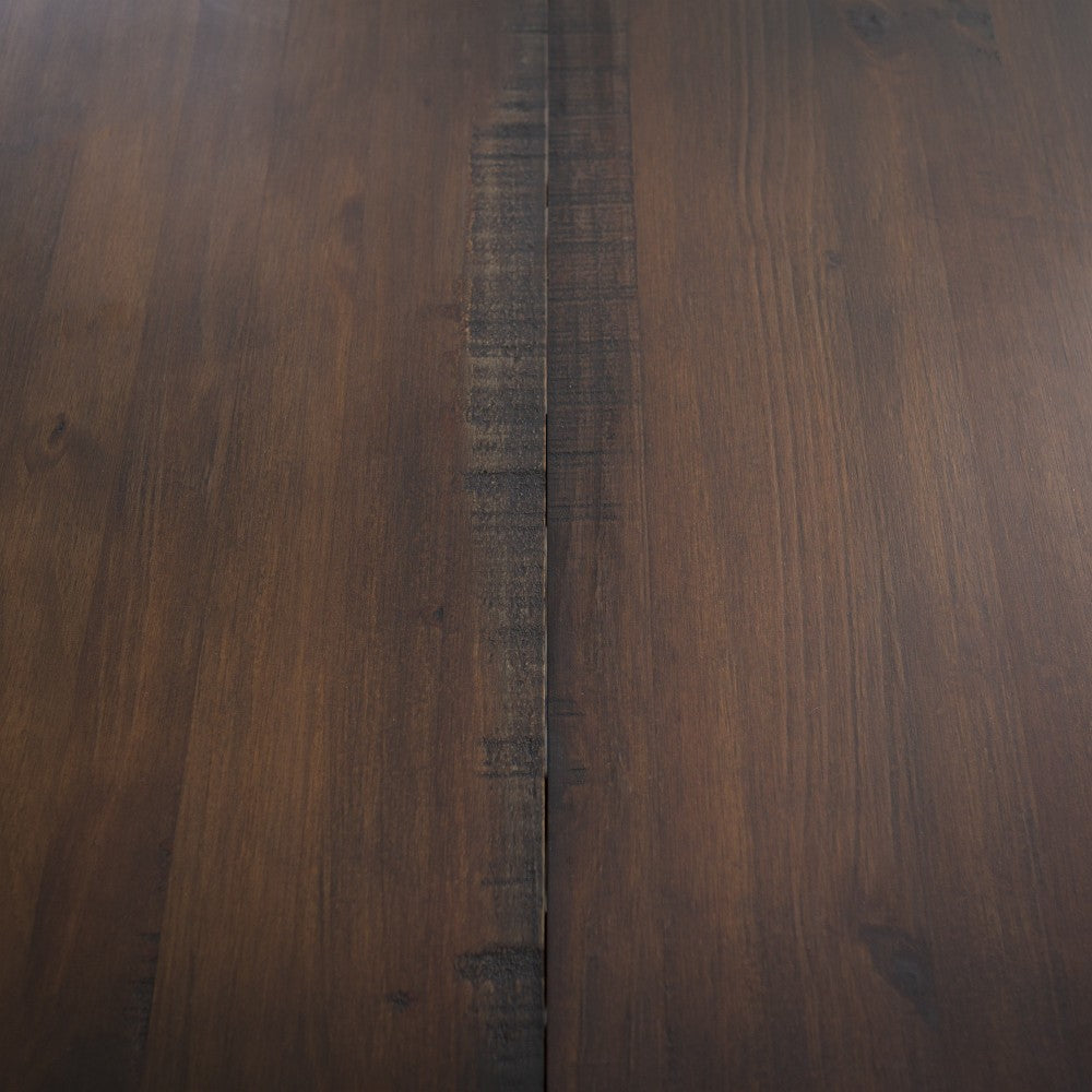 6-Piece Farmhouse Dining Set - Mahogany/Black, C72DSLBMA-6