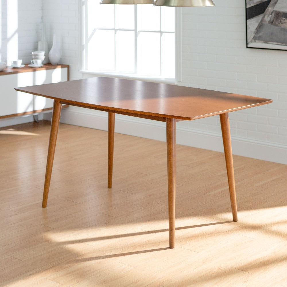 60" Mid Century Wood Dining Table - Acorn