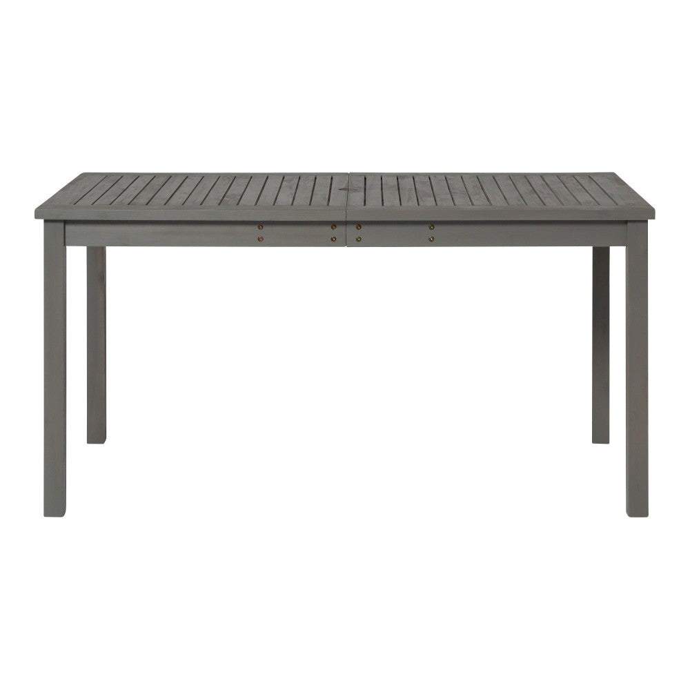 60" Simple Outdoor Patio Dining Table - Gray Wash