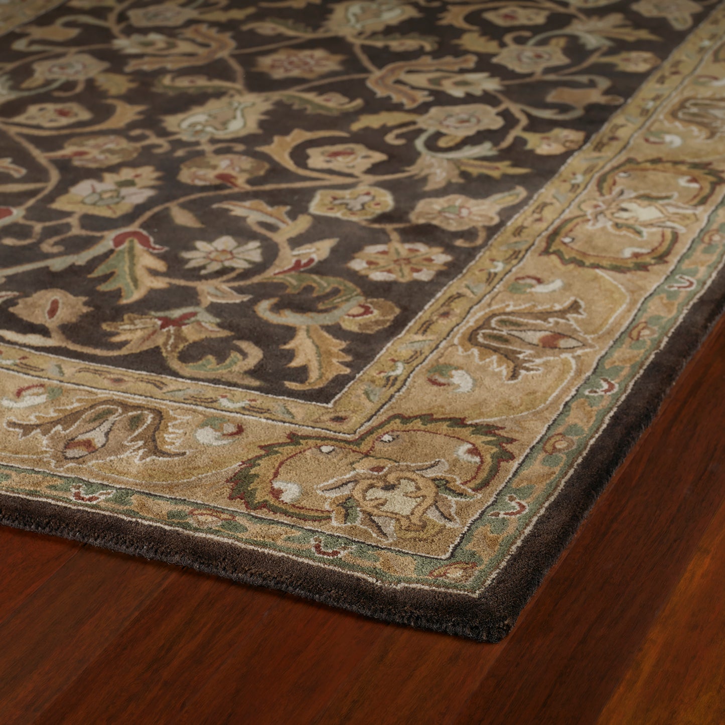 Kaleen Mystic Collection Dark Chocolate Throw Rug 2' x 3'