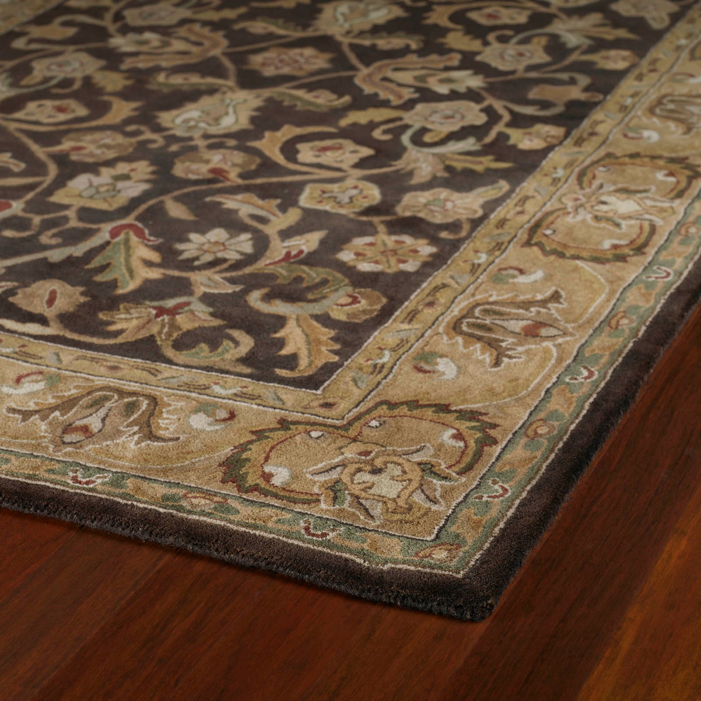 Kaleen Mystic Collection Dark Chocolate Throw Rug 2' x 3'