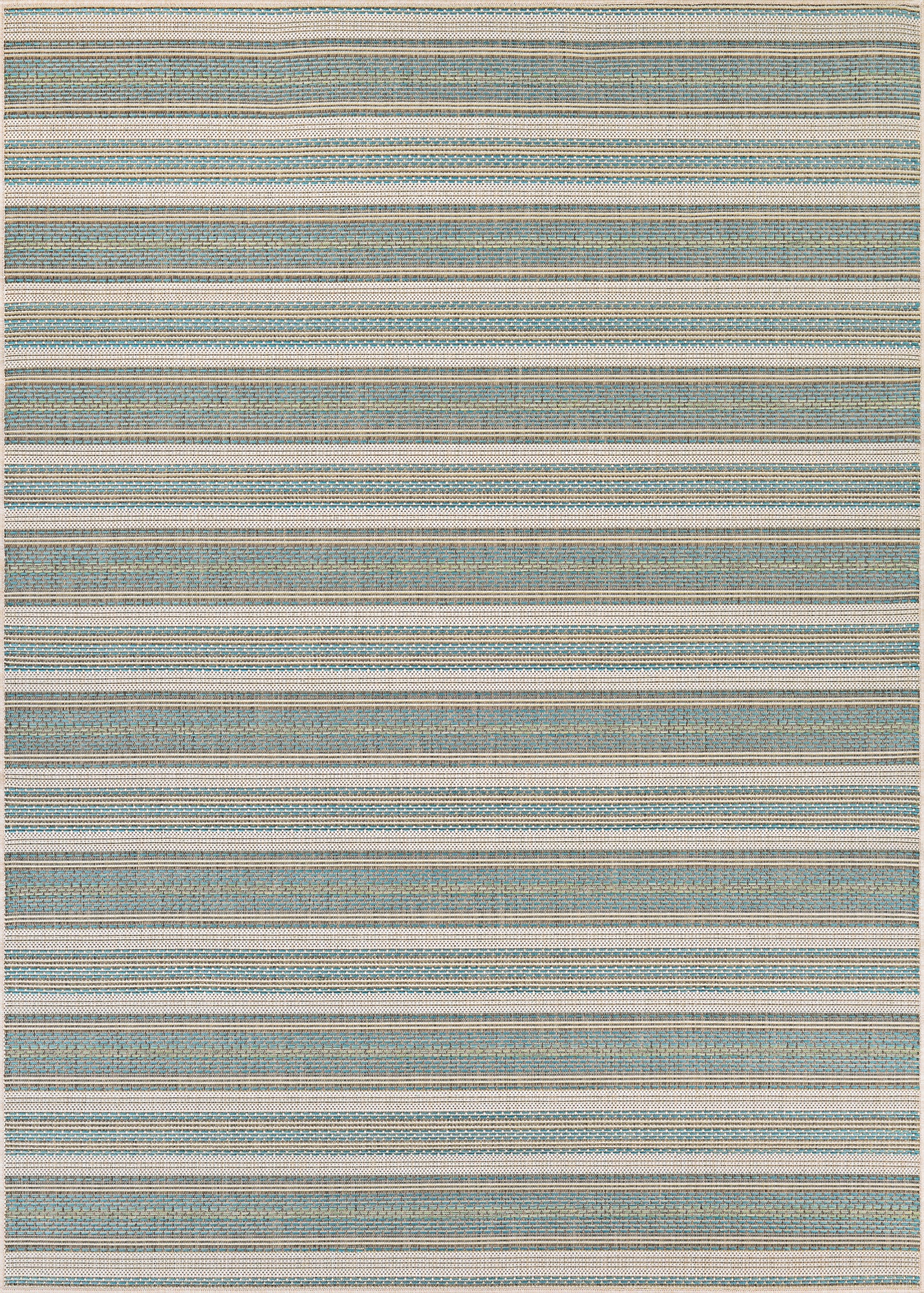 Couristan Monaco Marbella Blue Mist-Ivory Rug 5'3" x 7'6"