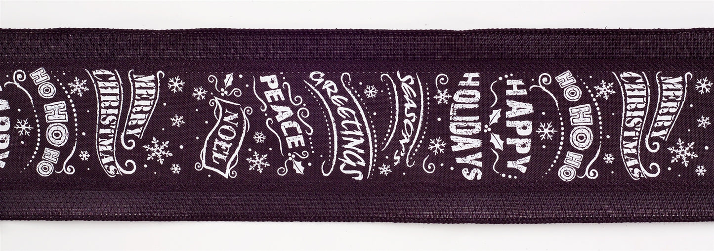 4" x 10 Yds. (3 Rolls) Wired Polyester, Black