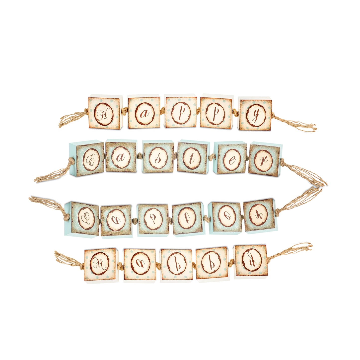 Happy Easter Blocks (Set Of 4) 26"-32"L Mdf