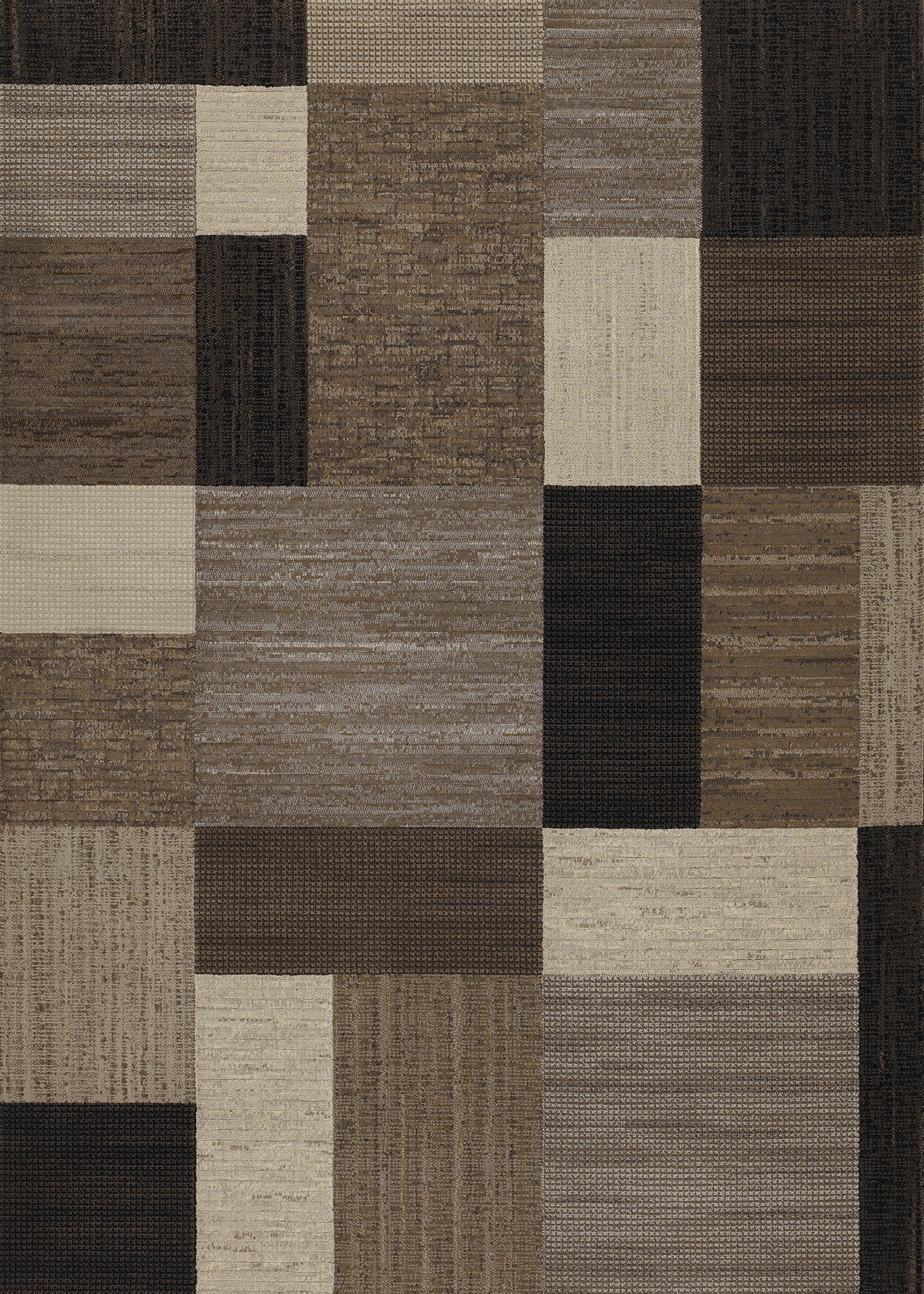 Couristan Everest Geometrics Brown-Multi Rug 5'3" x 7'6"