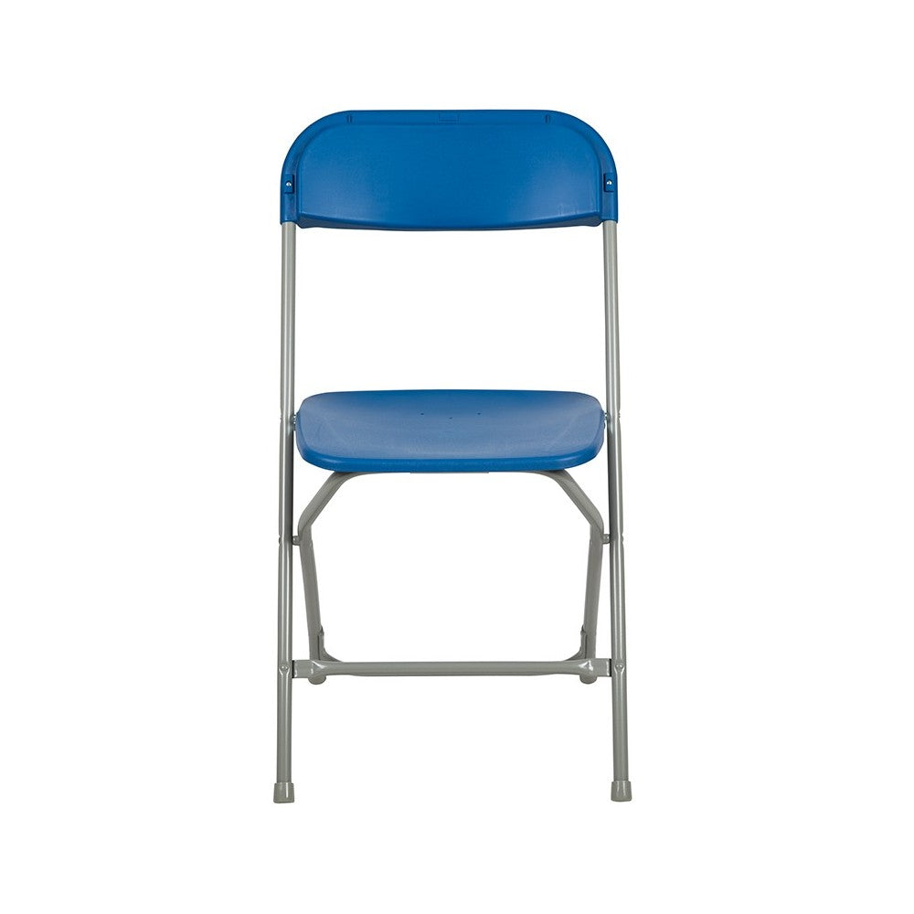650 lb. Capacity Premium Blue Plastic Folding Chair