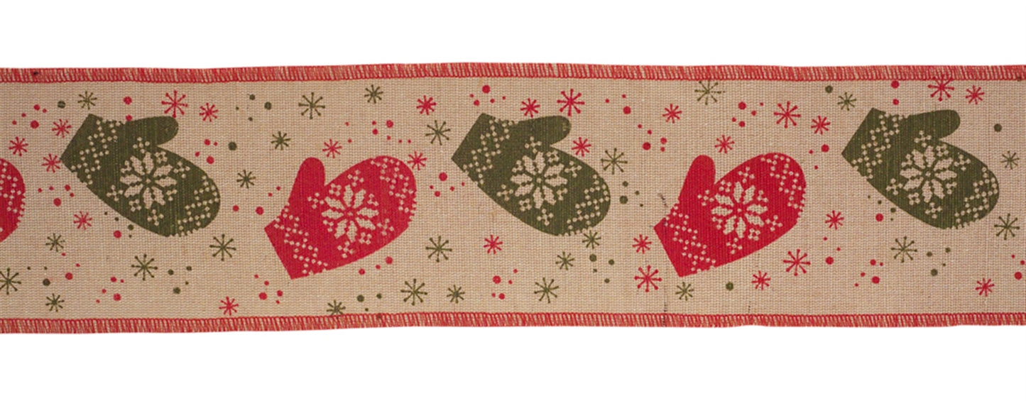 4" x 10 Yds. (2 Rolls) Wired Jute/Cotton