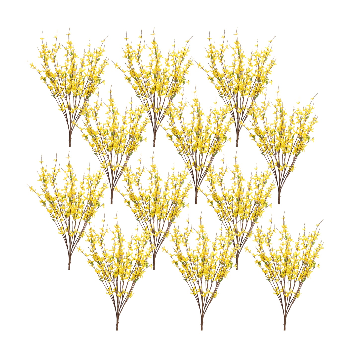 Forsythia Bush (Set Of 12) 31"H Polyester/Plastic