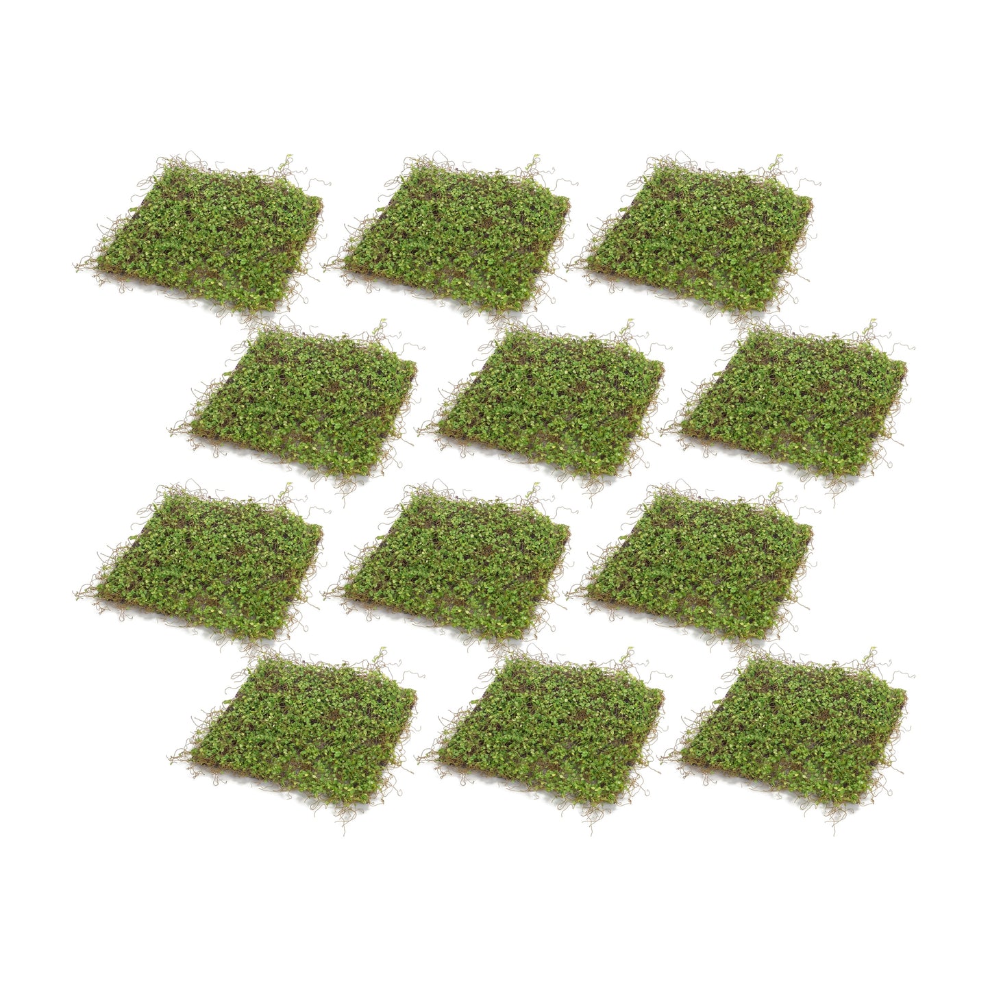 Moss Mat (Setof 12) 12"Sq Polyester/Plastic