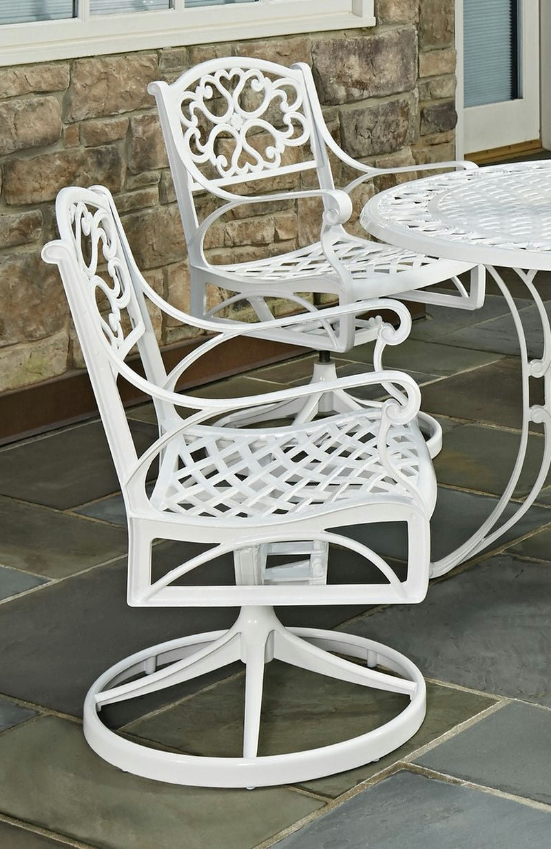 Sanibel Outdoor Swivel Rocking Chair by homestyles, White