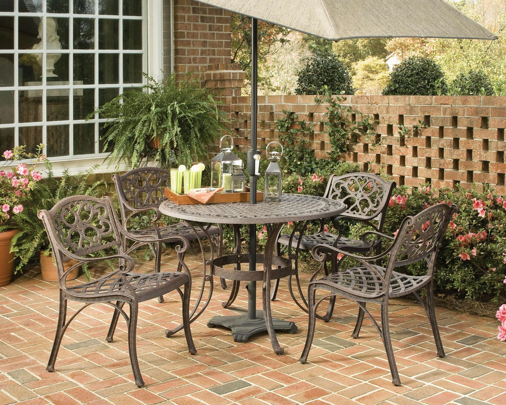 Sanibel 5 Piece Outdoor Dining Set by homestyles, 6655-308