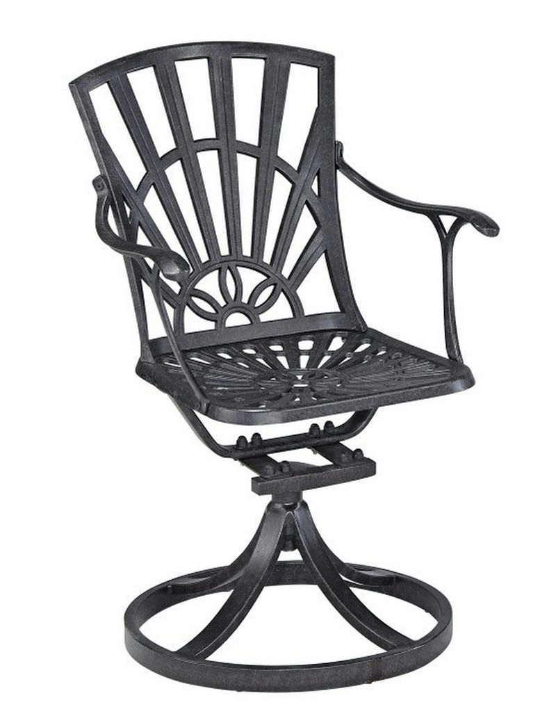 Grenada Outdoor Swivel Rocking Chair by homestyles, Charcoal