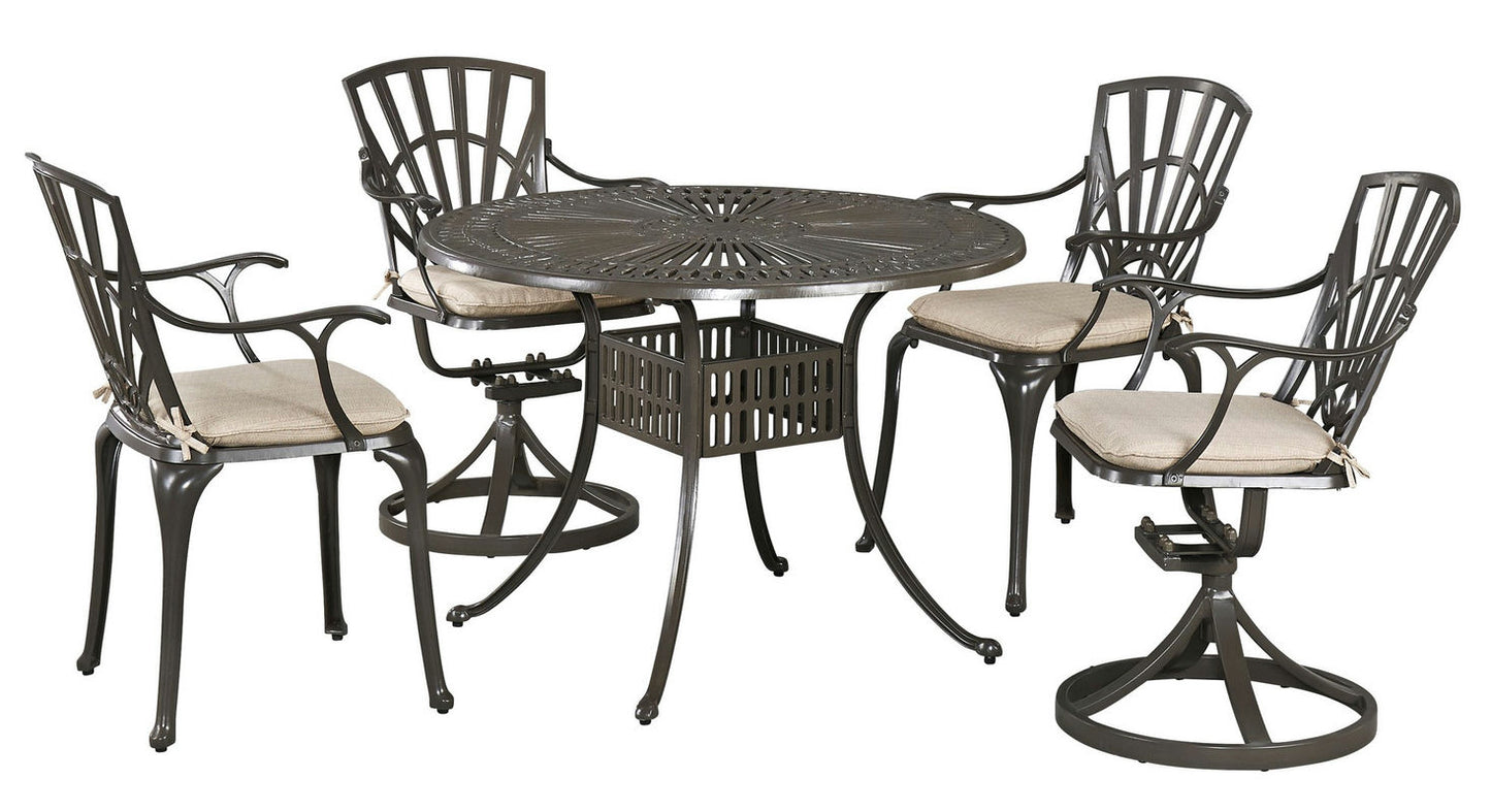 Grenada 5 Piece Outdoor Dining Set by homestyles, 6661-3058C