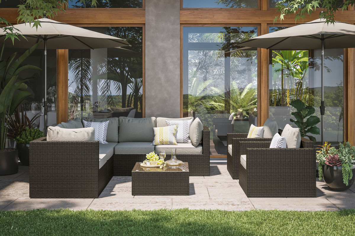 Cape Shores 4-Piece Sectional Set by homestyles