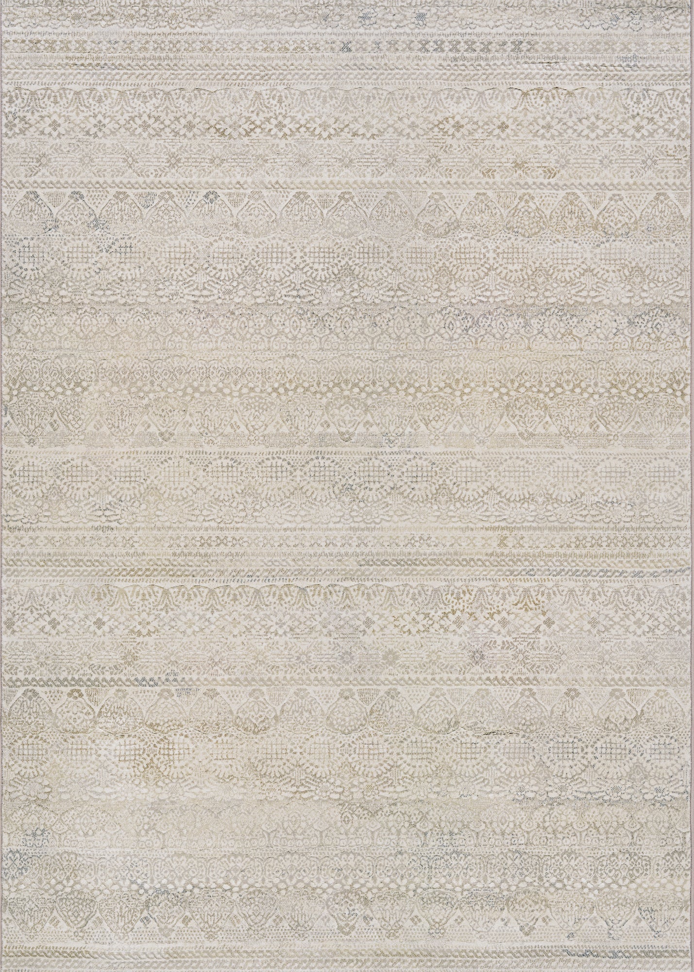 Couristan Easton Capella Ivory-Light Grey Rug 2 x 3'7"