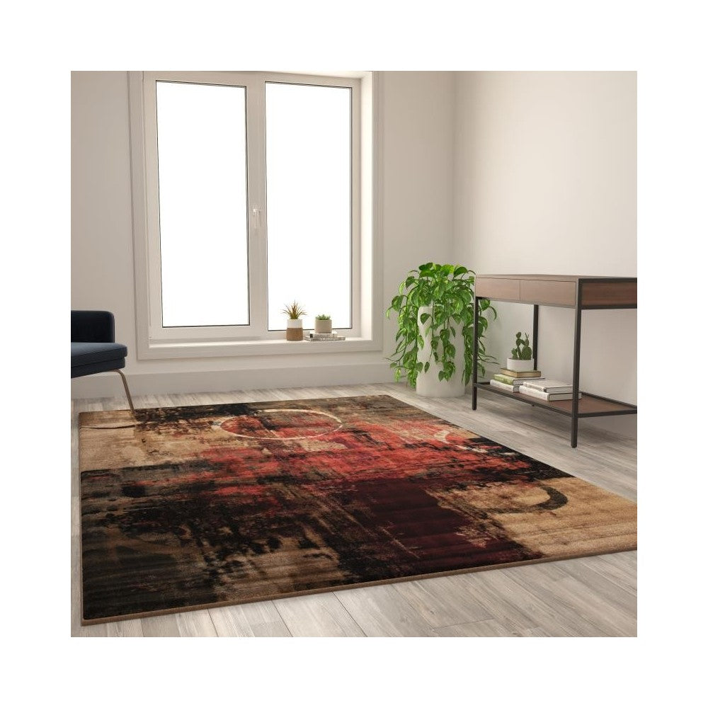 6x9 Abstract Area Rug