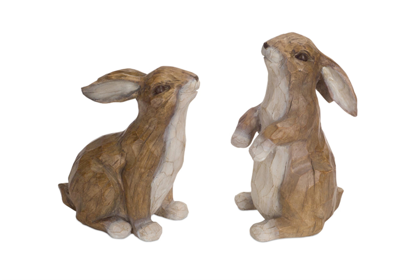 Rabbit(Set Of 2) 9.5"H, 11"H Polystone