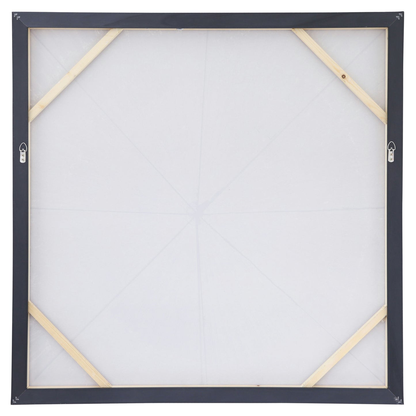 40x40 Handpainted Abstract Canvas W/ Silver F