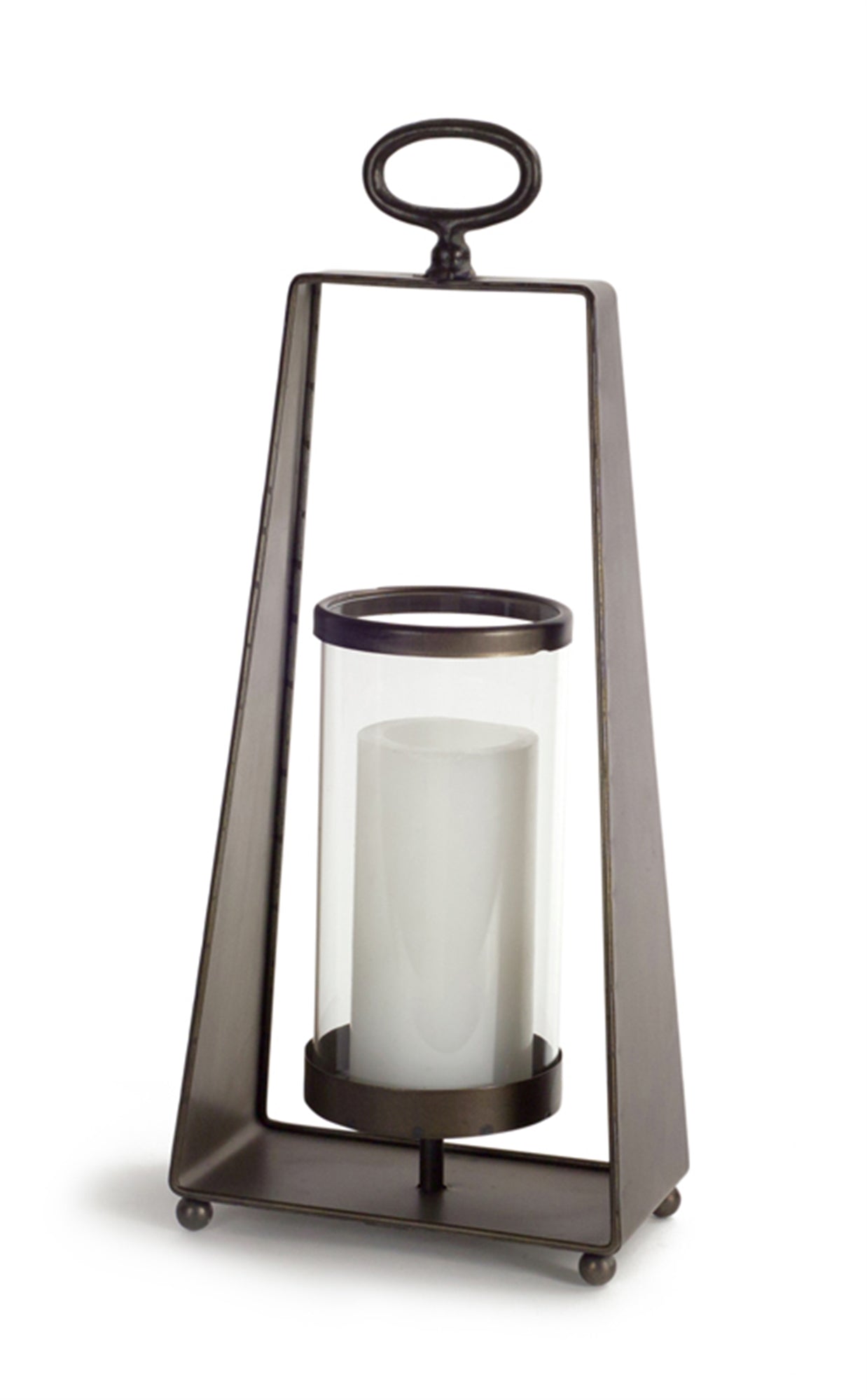 Candleholder (Set Of 2) 18"H Metal/Glass