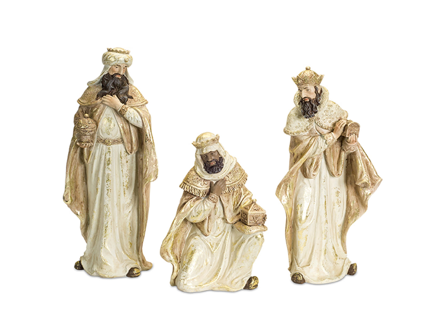 Wisemen (Set Of 3) 13"H - 19"H Resin