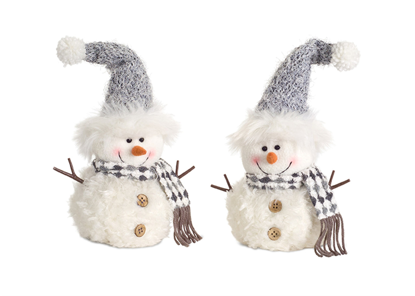 Snowman (Set Of 4) 13"H Polyester