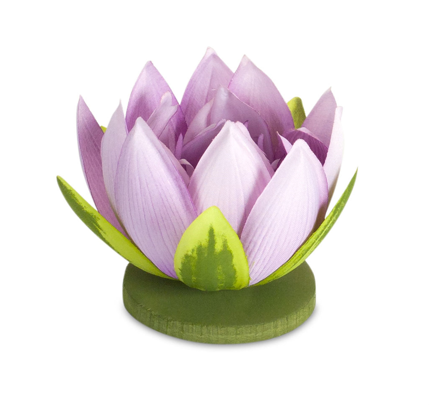 Lotus (Set Of 12) 4" x 4"H Polyester, Purple, Green