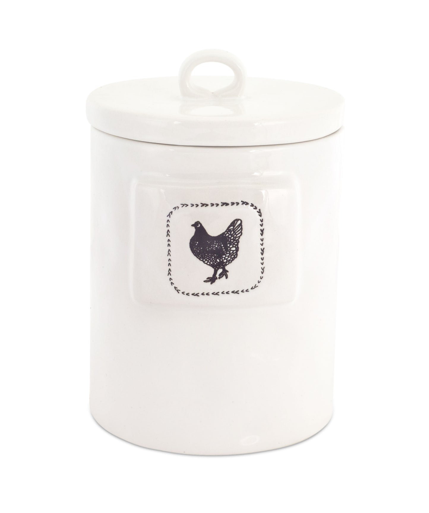 Chicken Canister (Set Of 2) 5.5" x 8.25"H Stoneware