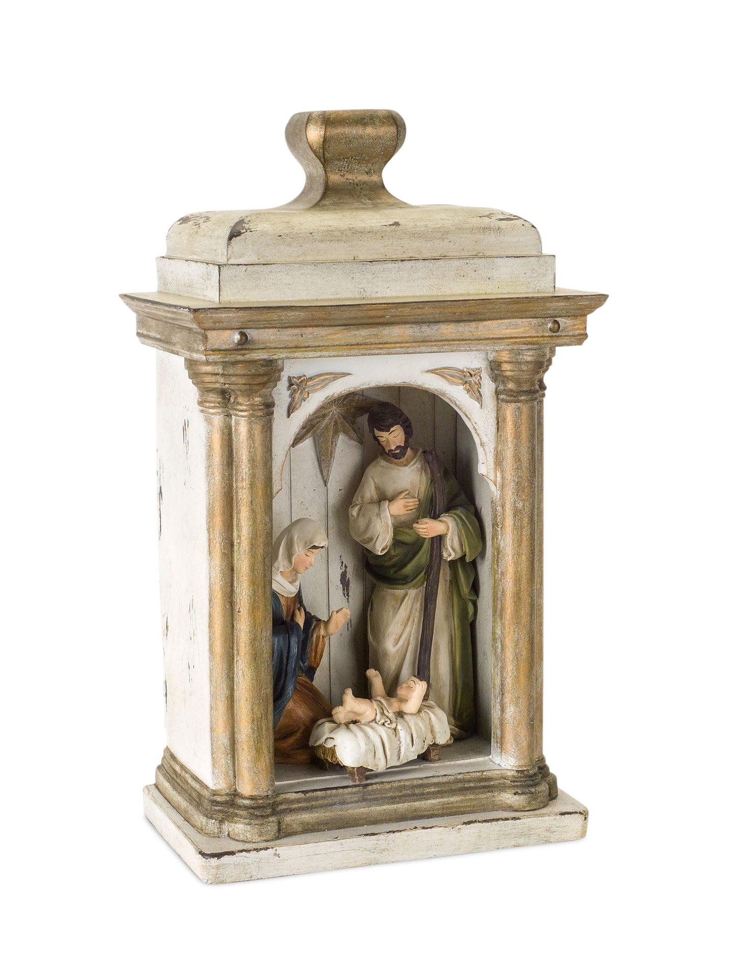 Holy Family In Arch 15"H Resin