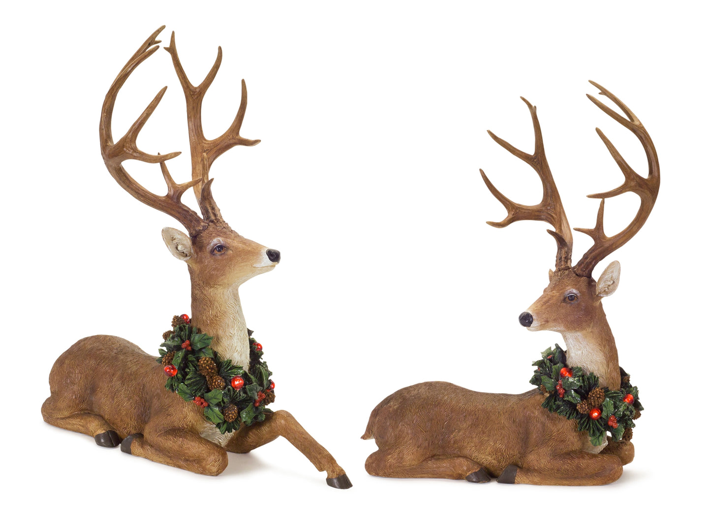 Deer W/6 Hr Timer (2 Asst) 20.5"H Resin (Requires 3 Aa Batteries, Not Included)