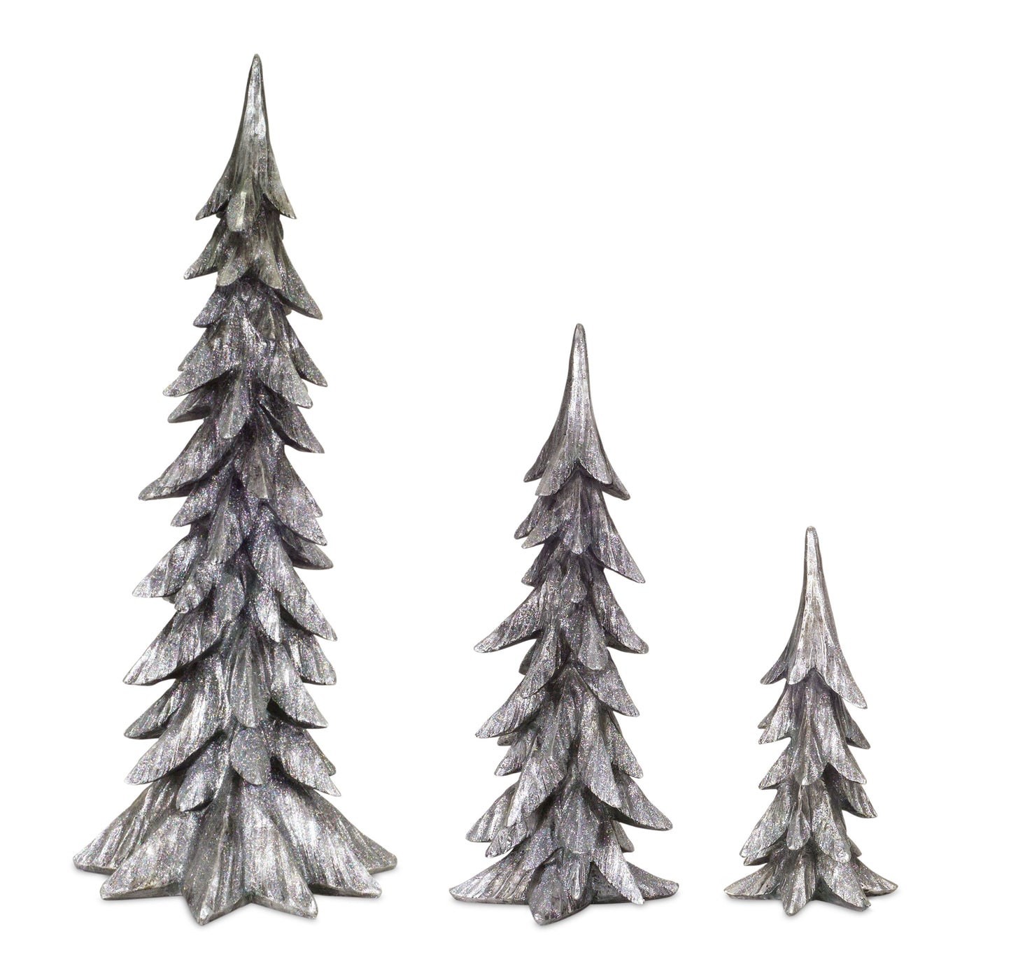 Tree (Set Of 3) 11.5"H, 18"H, 24.75"H Resin