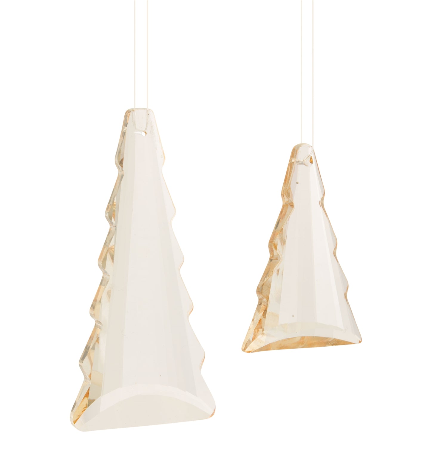 Tree Ornament (Set Of 6) 3"H, 4.75"H Glass