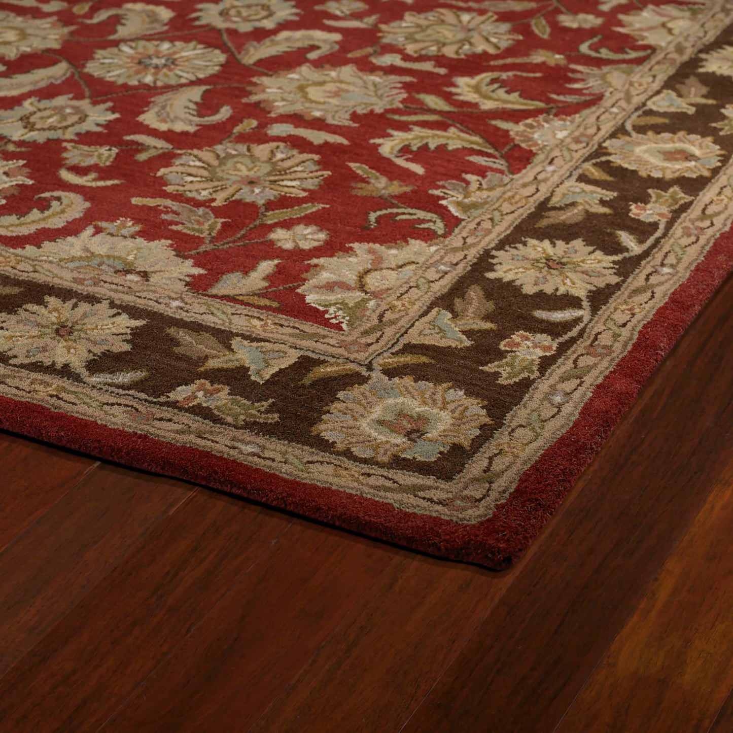 Kaleen Tara Square Collection Dark Salsa Area Rug 9'9" x 9'9"