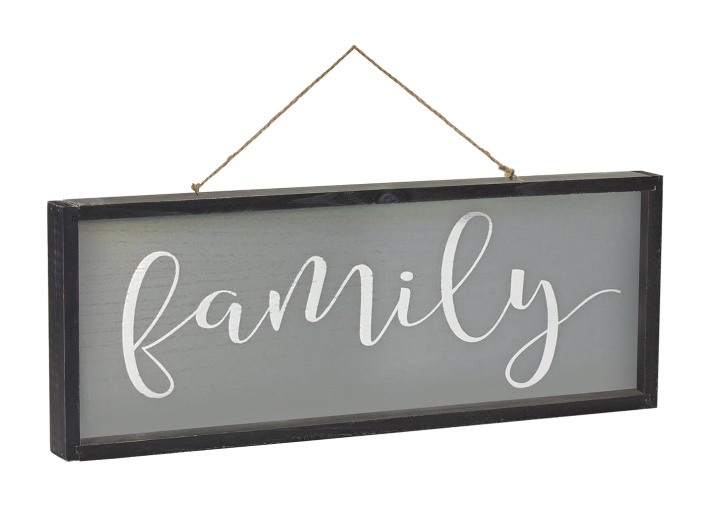 Blessed/Family Frame 25" x 9.25"H Mdf/Wood