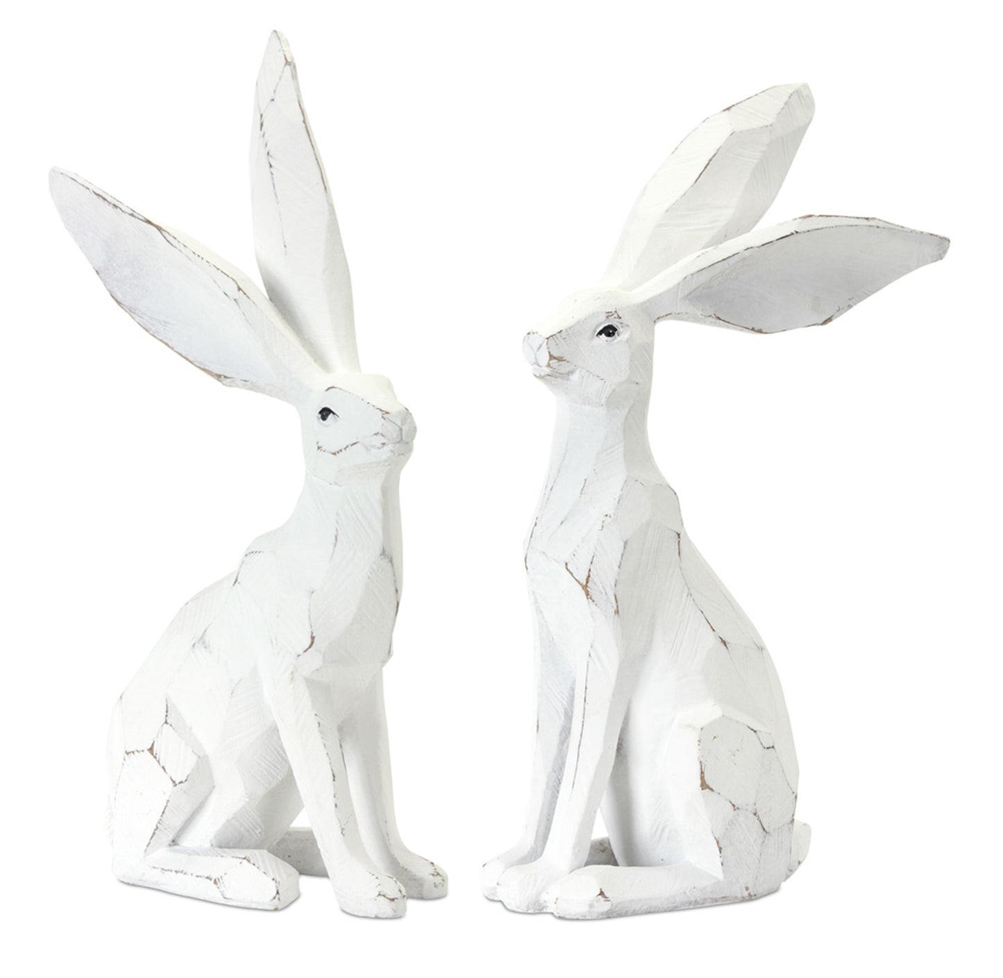 Rabbit (Set Of 2) 12"H Resin/Stone Powder