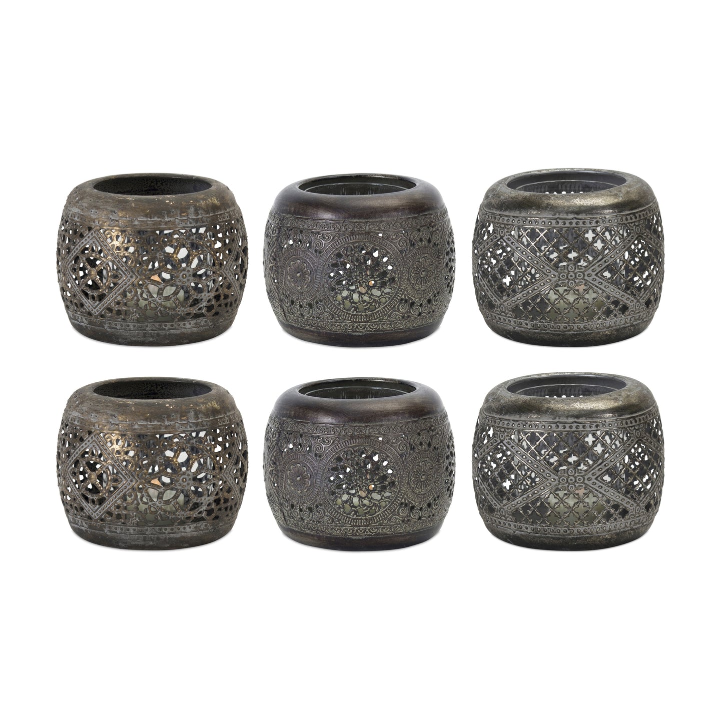 Votive Holder (Set Of 6) 4.5"Dx 4"H Metal