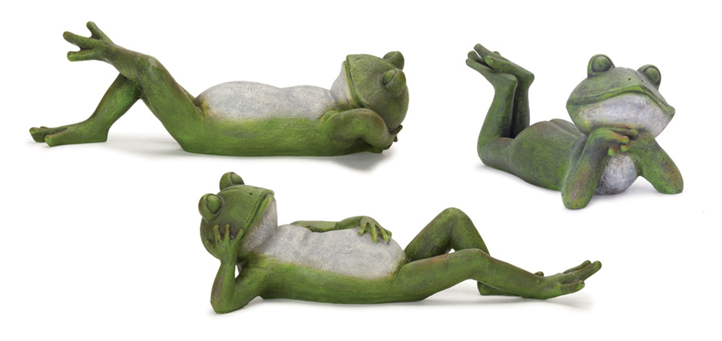 Frog (Set Of 3) 14.75"W x 4.25"H Resin
