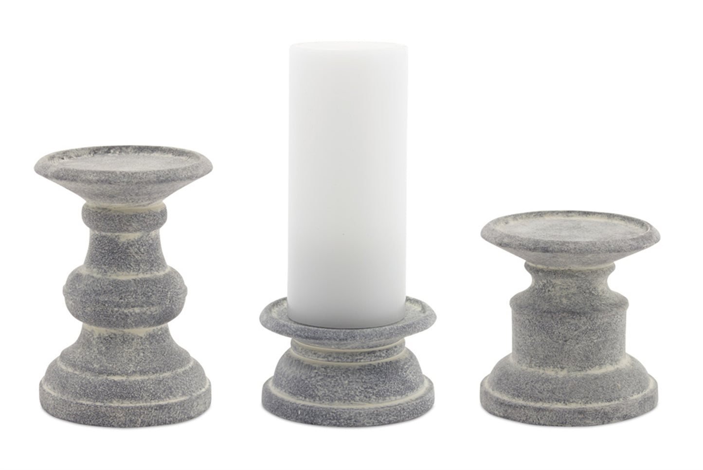 Candle Holder (Set Of 6) 3.5"H, 6.25"H, 8.5"H Terra Cotta