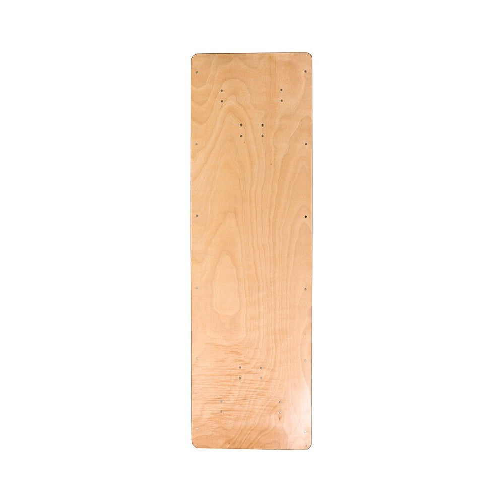 8-Foot Rectangular Wood Folding Banquet Table with Clear Coated Finished Top